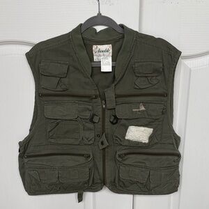 Ausable Men's Olive Multi-Pocket Fishing Utility Vest